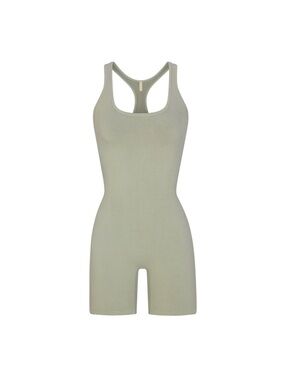 Skims Outdoor Mid Thigh Onesie Large Light Olive Green Mineral